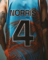 McLaren Racing F1 Special Edition Miami GP Lando Norris Mitchell & Ness Basketball Jersey - Vintage F1 Racewear