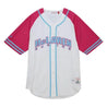McLaren Racing F1 Special Edition Miami GP Mitchell & Ness Baseball Jersey - Blue/Pink - Vintage F1 Racewear