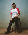 McLaren Racing F1 Special Edition Miami GP Mitchell & Ness Baseball Jersey - Blue/Pink - Vintage F1 Racewear