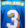 McLaren X Mitchell And Ness F1 USA Austin GP Daniel Ricciardo Football Jersey - Vintage F1 Racewear