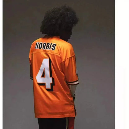 McLaren X Mitchell And Ness F1 USA Austin GP Lando Norris Football Jersey - F1 Vintage Racewear