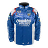 Men's Kyle Larson Hendrick Motorsports Team Collection Blue HendrickCars.com Nylon Uniform Full-Snap Jacket - Vintage F1 Racewear