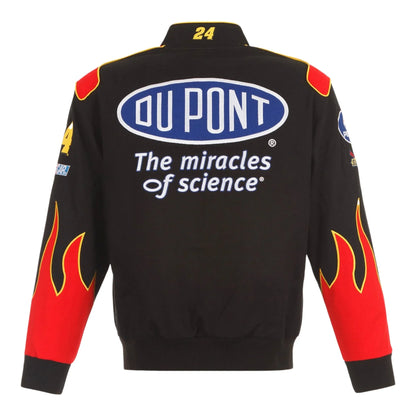 Men's Jeff Gordon JH Design Black DuPont Twill Driver Uniform Full-Snap Jacket - F1 Vintage Racewear