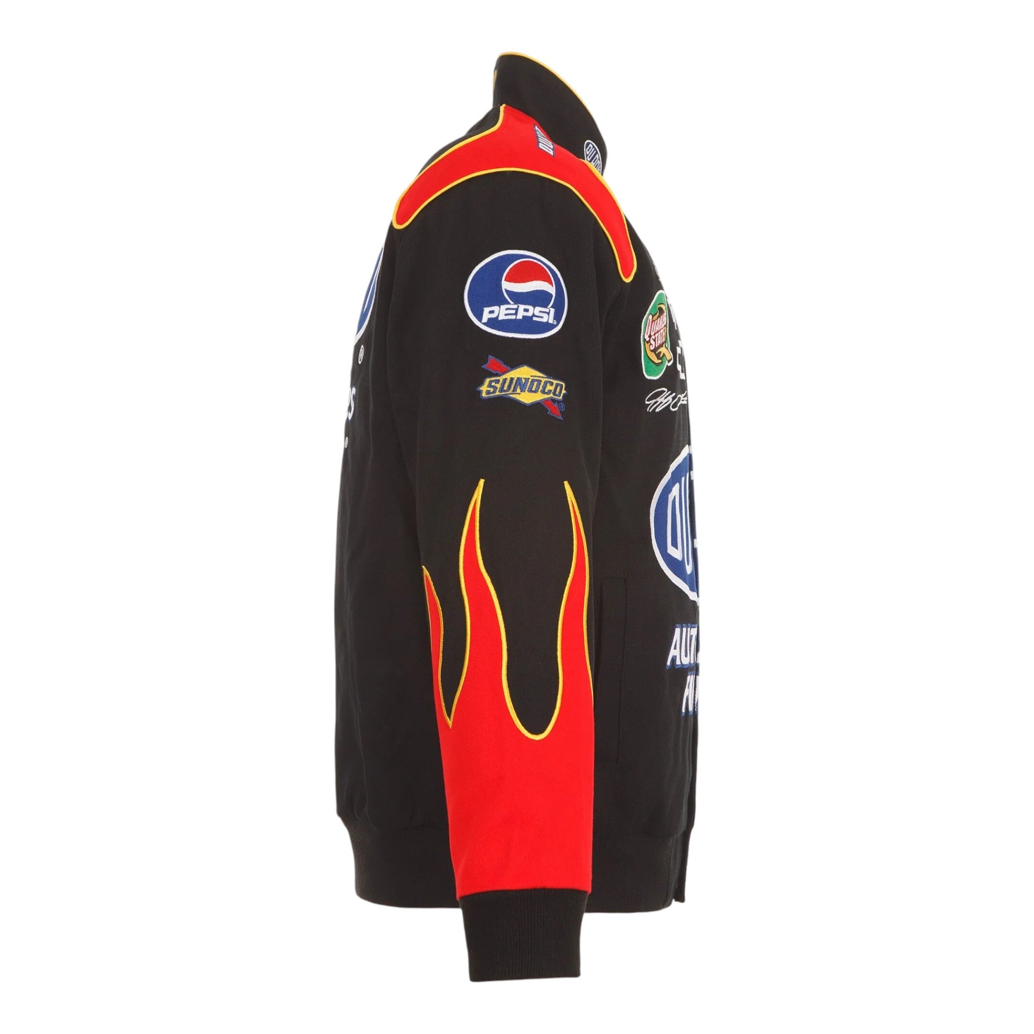 Men's Jeff Gordon JH Design Black DuPont Twill Driver Uniform Full-Snap Jacket - Vintage F1 Racewear