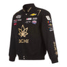 Men's Kyle Busch JH Design Black 3Chi Twill Uniform Full-Snap Jacket - Vintage F1 Racewear