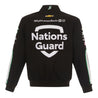 Men's Kyle Larson JH Design Black Nations Guard Twill Uniform Full-Snap Jacket - Vintage F1 Racewear
