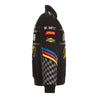 Men's NASCAR JH Design Black Twill Driver Uniform Full-Snap Jacket - Vintage F1 Racewear