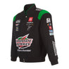 Men's Ty Gibbs JH Design Black Interstate Batteries Twill Uniform Full-Snap Jacket - Vintage F1 Racewear
