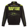Men's William Byron JH Design Black RAPTOR Twill Driver Uniform Full-Snap Jacket - Vintage F1 Racewear