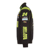 Men's William Byron JH Design Black RAPTOR Twill Driver Uniform Full-Snap Jacket - Vintage F1 Racewear