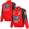 Men's Jeff Gordon JH Design Red DuPont Twill Driver Uniform Full-Snap Jacket - Vintage F1 Racewear