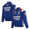 Men's Kyle Larson JH Design Royal HendrickCars Twill Driver Uniform Full-Snap Jacket - Vintage F1 Racewear