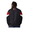 Men's NASCAR Starter Black Striker I V-Neck Pullover Jacket - Vintage F1 Racewear