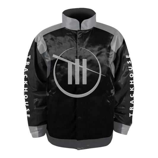 Men's TRACKHOUSE RACING Trackhouse Racing Team Collection Black Nylon Uniform Full-Snap Jacket - F1 Vintage Racewear