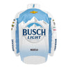 Men's Ross Chastain Trackhouse Racing Team Collection White Busch Light Nylon Uniform Full-Snap Jacket - Vintage F1 Racewear
