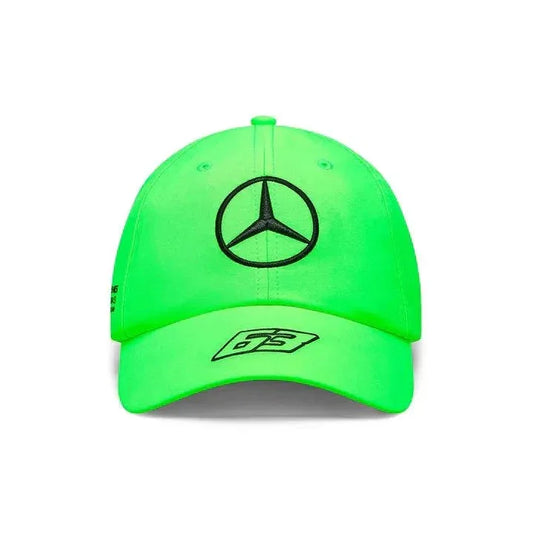 Mercedes AMG Petronas F1 2023 George Russell Special Edition British GP Dad Baseball Hat - Green - F1 Vintage Racewear