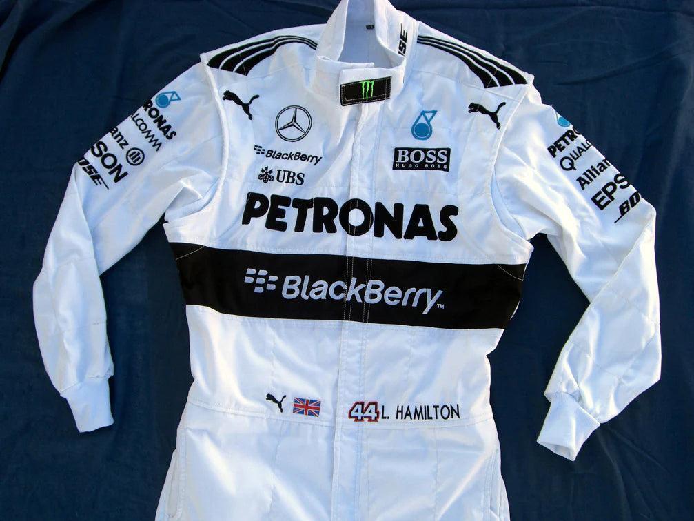 Mercedes AMG Petronas Lewis Hamilton 2015 F1 Replica Racing Suit - F1 Vintage Racewear