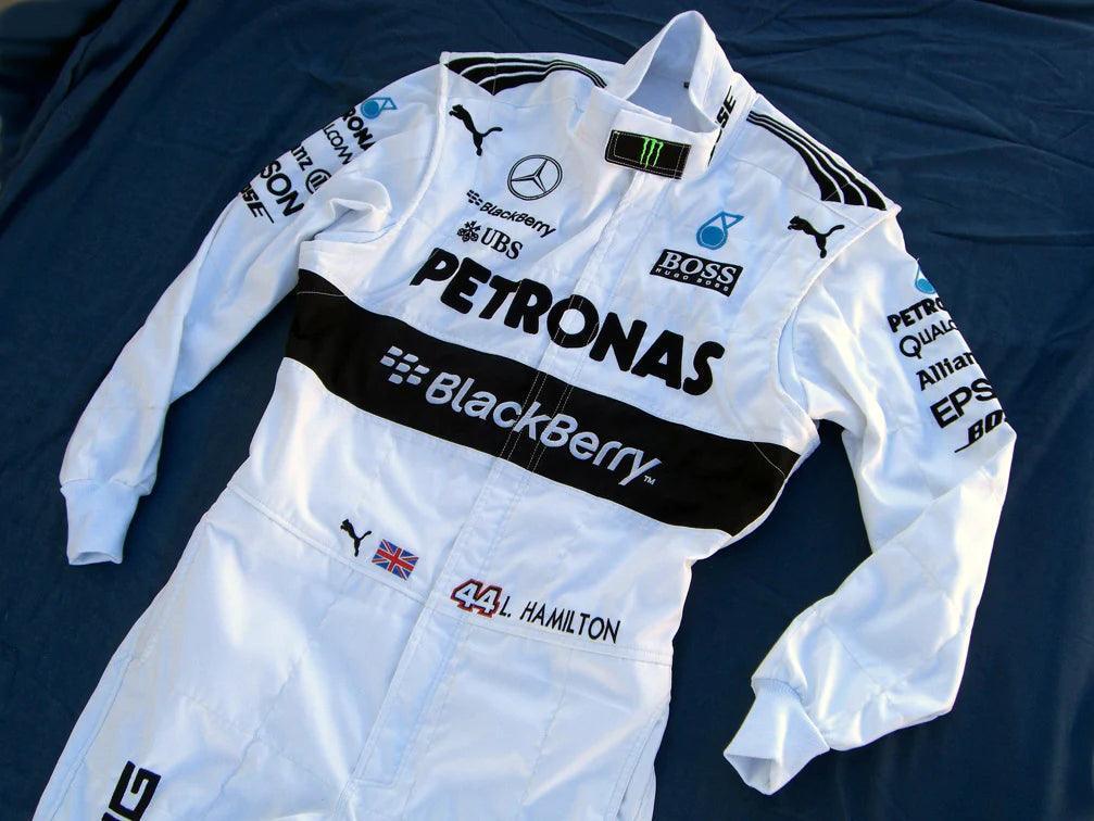 Mercedes AMG Petronas Lewis Hamilton 2015 F1 Replica Racing Suit - F1 Vintage Racewear