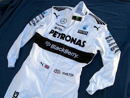 Mercedes AMG Petronas Lewis Hamilton 2015 F1 Replica Racing Suit - F1 Vintage Racewear