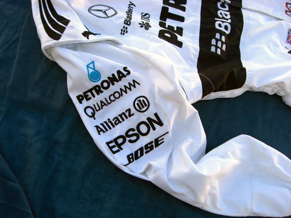 Mercedes AMG Petronas Lewis Hamilton 2015 F1 Replica Racing Suit - F1 Vintage Racewear