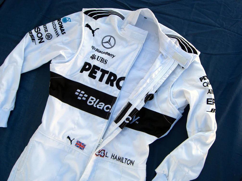 Mercedes AMG Petronas Lewis Hamilton 2015 F1 Replica Racing Suit - F1 Vintage Racewear
