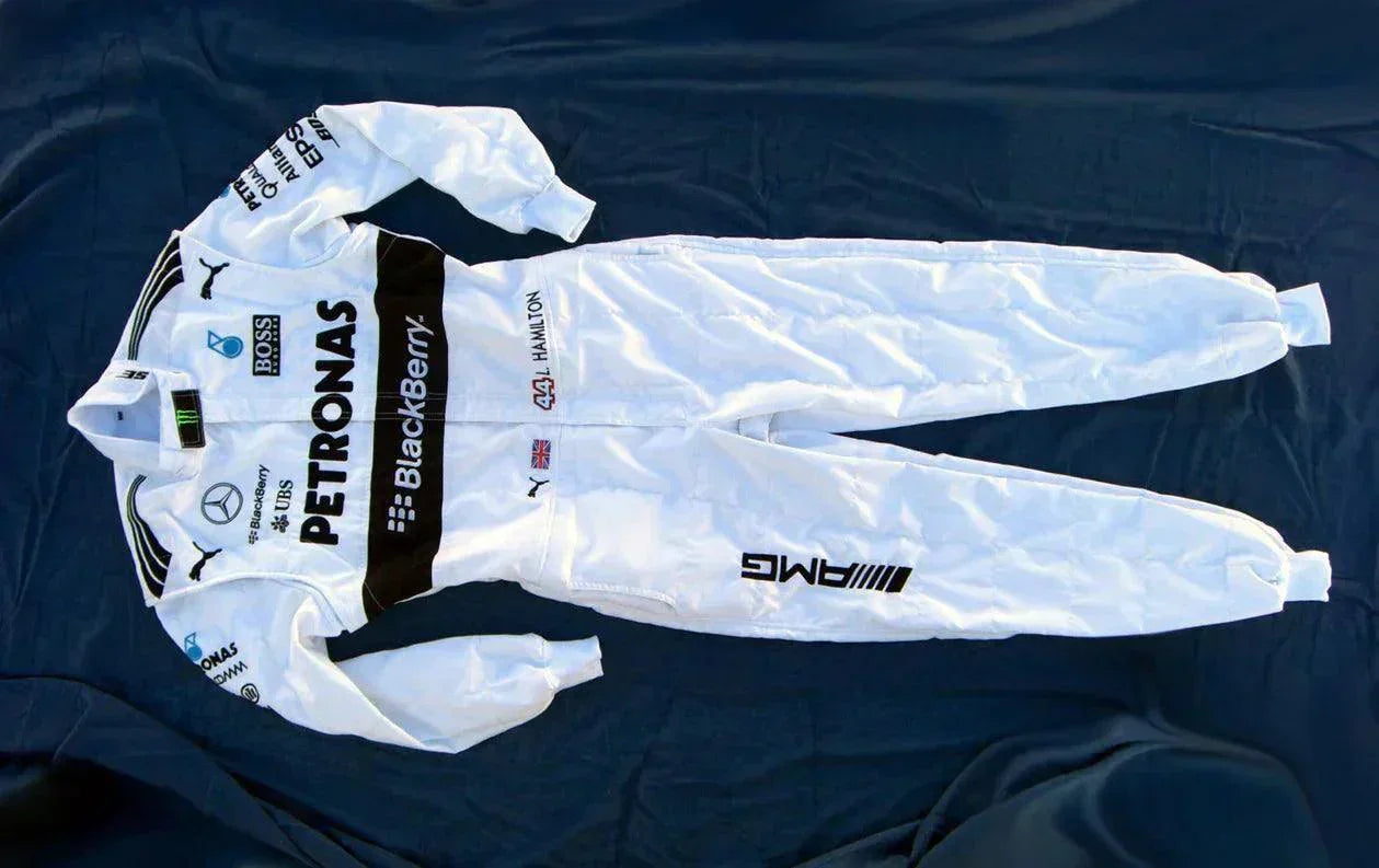 Mercedes AMG Petronas Lewis Hamilton 2015 F1 Replica Racing Suit - F1 Vintage Racewear