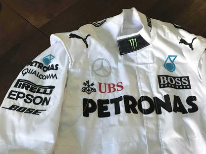 Mercedes AMG Petronas Lewis Hamilton 2017 Replica Racing Suit F1 - F1 Vintage Racewear