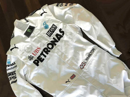 Mercedes AMG Petronas Lewis Hamilton 2017 Replica Racing Suit F1 - F1 Vintage Racewear