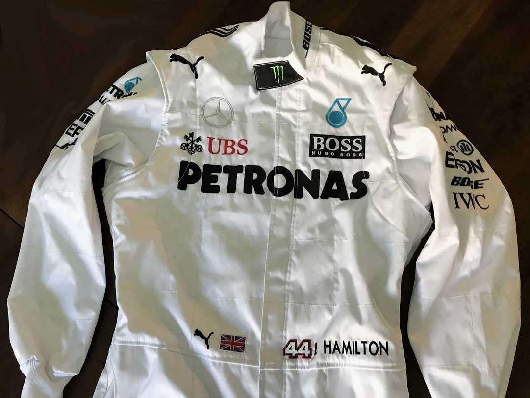 Mercedes AMG Petronas Lewis Hamilton 2017 Replica Racing Suit F1 - F1 Vintage Racewear