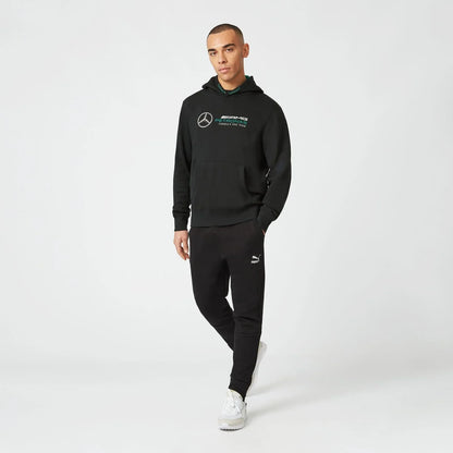 Mercedes-AMG Petronas Logo Hoodie Black - F1 Vintage Racewear