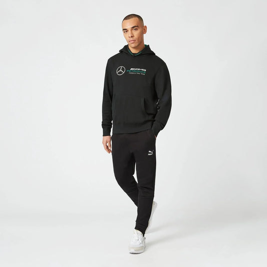 Mercedes-AMG Petronas Logo Hoodie Black - F1 Vintage Racewear