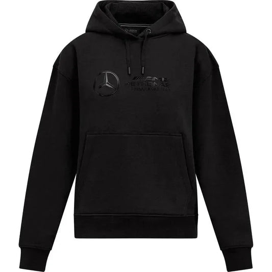 Mercedes AMG Petronas Women's Stealth Hoodie - Black - F1 Vintage Racewear