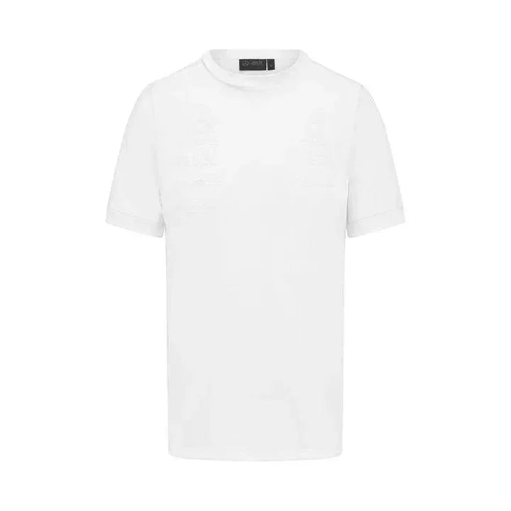 Mercedes Benz AMG Petronas F1 2023 Men's Team Stealth T-Shirt -Black/White/Green - F1 Vintage Racewear