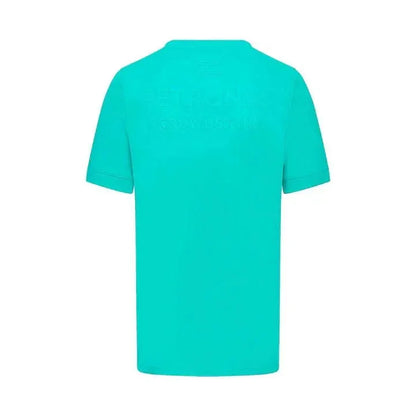Mercedes Benz AMG Petronas F1 2023 Men's Team Stealth T-Shirt -Black/White/Green - F1 Vintage Racewear