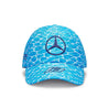 Mercedes Benz F1 Special Edition George Russell 2023 "No Diving" Miami GP Baseball Hat-Blue - Vintage F1 Racewear
