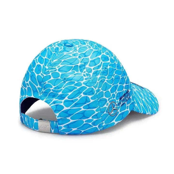 Mercedes Benz F1 Special Edition George Russell 2023 "No Diving" Miami GP Baseball Hat-Blue - F1 Vintage Racewear