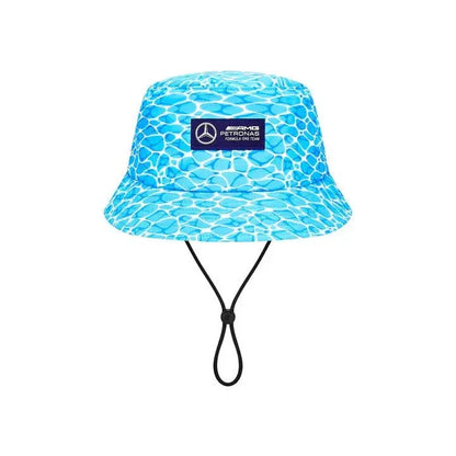 Mercedes Benz F1 Special Edition George Russell 2023 "No Diving" Miami GP Bucket Hat -Blue - F1 Vintage Racewear