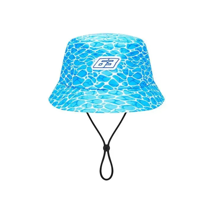 Mercedes Benz F1 Special Edition George Russell 2023 "No Diving" Miami GP Bucket Hat -Blue - F1 Vintage Racewear