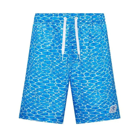 Mercedes Benz F1 Special Edition George Russell "No Diving" Miami GP Swim Shorts-Blue - F1 Vintage Racewear