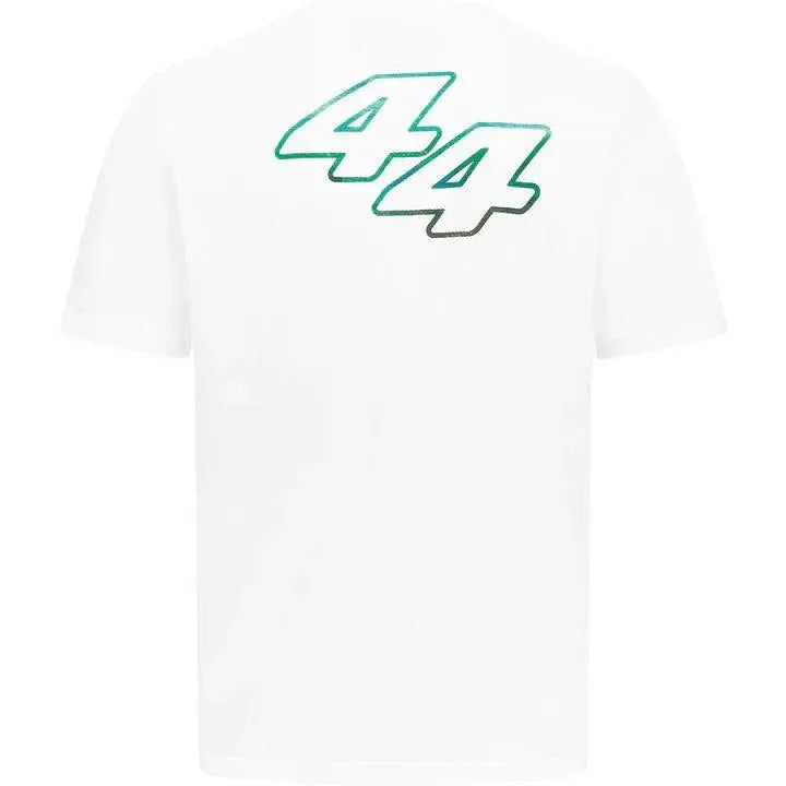 Mercedes Benz F1 Special Edition Lewis Hamilton 2022 Men's Miami GP T-Shirt- White - F1 Vintage Racewear