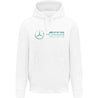 Mercedes Benz F1 Special Edition Lewis Hamilton Men's Miami GP Hoodie - White - Vintage F1 Racewear