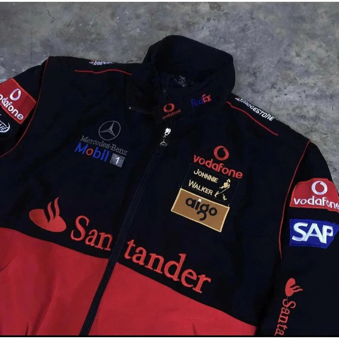 Mercedes Vintage F1 Jacket - F1 Vintage Racewear