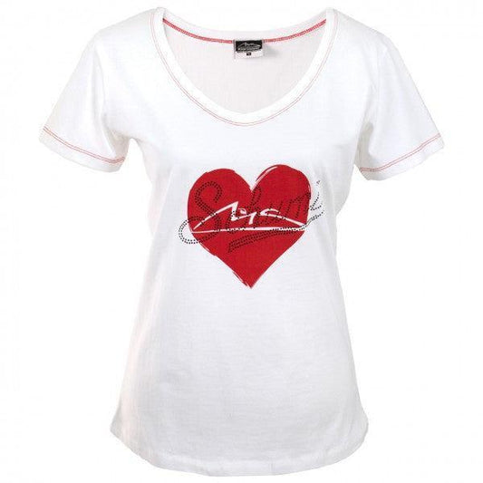 MICHAEL SCHUMACHER LADY T-SHIRT HEART - F1 Vintage Racewear