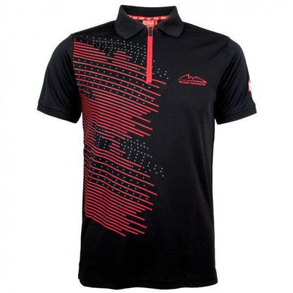 MICHAEL SCHUMACHER POLOSHIRT SPEEDLINE BLACK - F1 Vintage Racewear