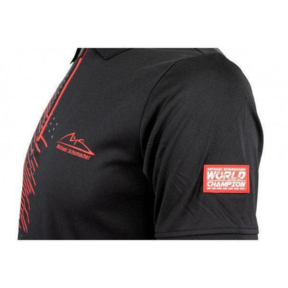 MICHAEL SCHUMACHER POLOSHIRT SPEEDLINE BLACK - F1 Vintage Racewear