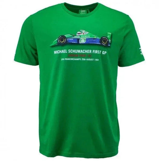 MICHAEL SCHUMACHER T-SHIRT FIRST GP RACE 1991 - F1 Vintage Racewear