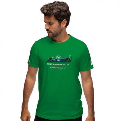 MICHAEL SCHUMACHER T-SHIRT FIRST GP RACE 1991 - F1 Vintage Racewear