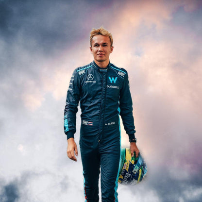 New Alexander Albon 2022 F1 Race Suit Williams Racing - F1 Vintage Racewear