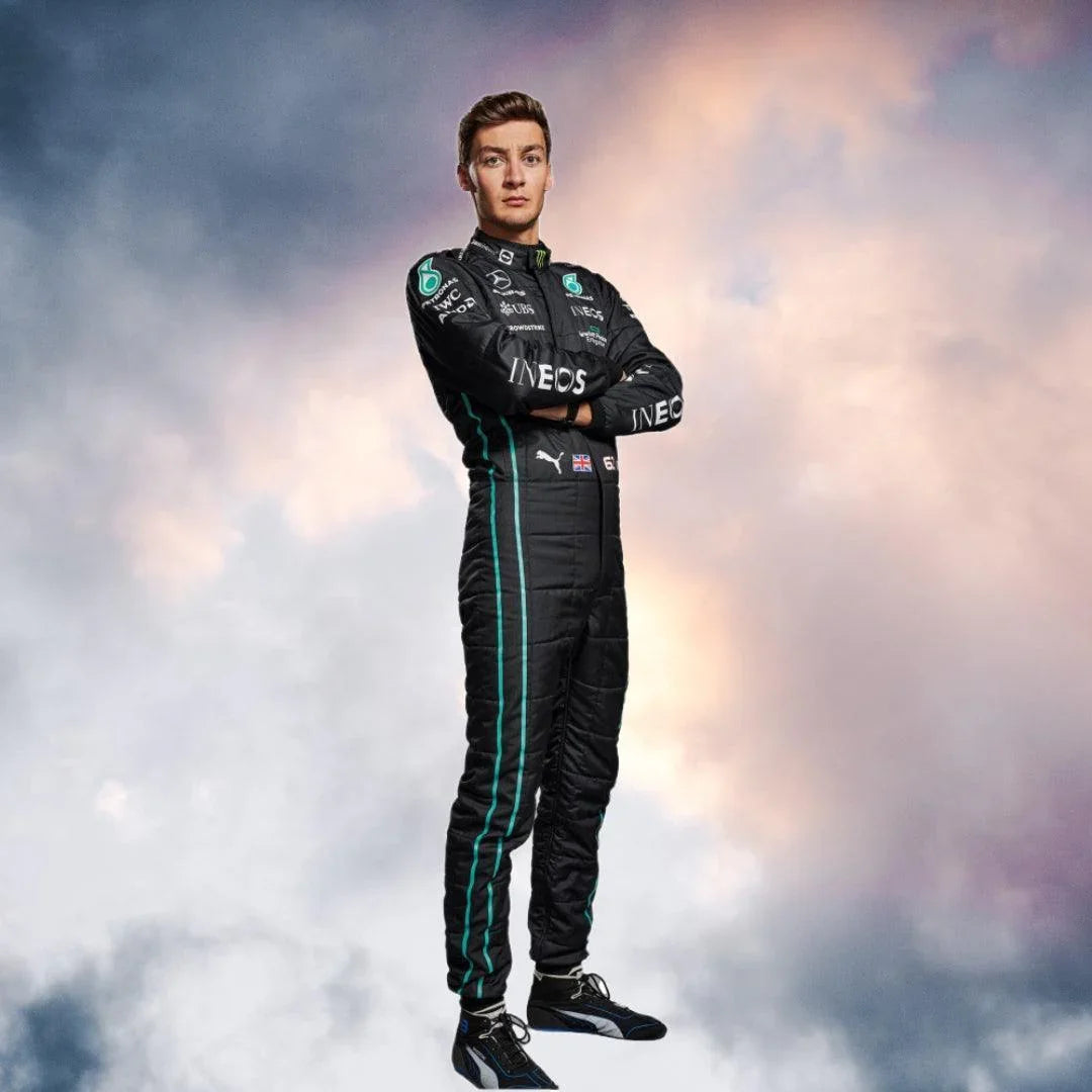 New George Russell Official Replica Race Suit 2022 Mercedes AMG Petronas F1 - F1 Vintage Racewear