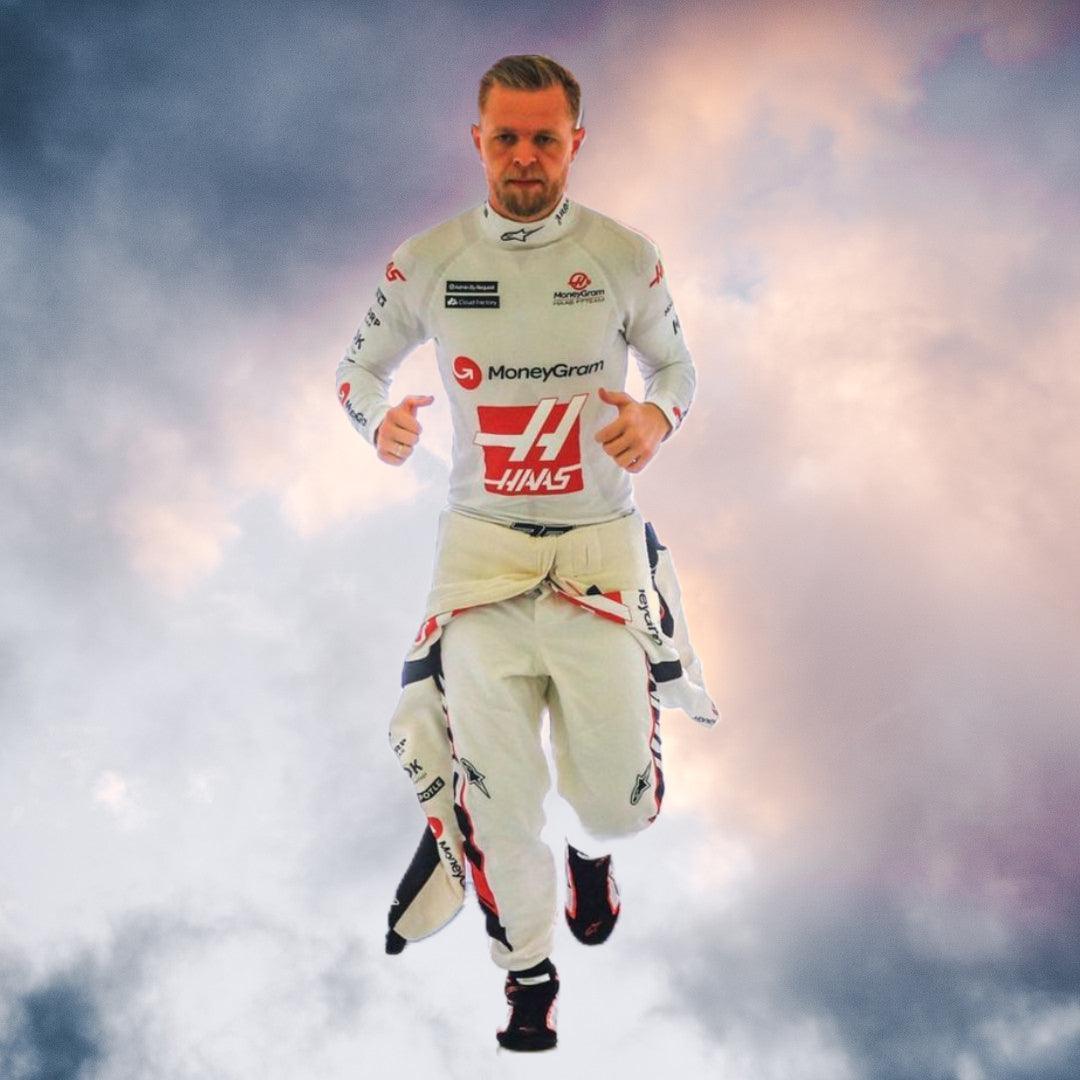 New Kevin Magnussen Race Suit F1 Haas Team 2023 - F1 Vintage Racewear